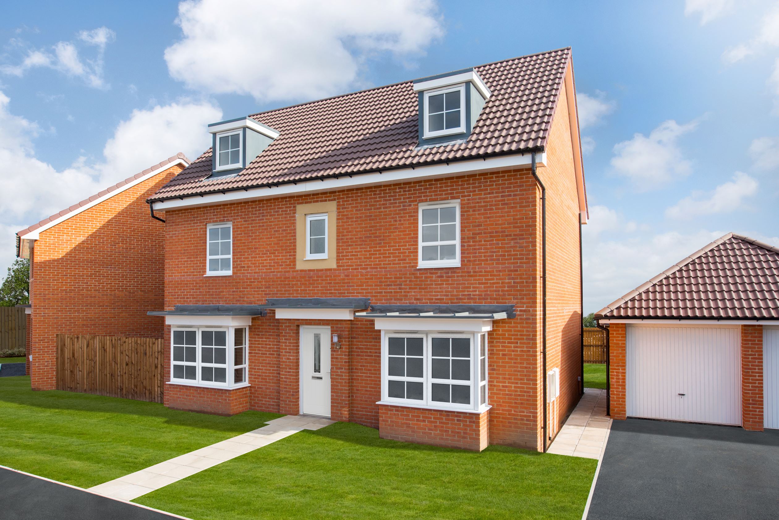 Outside view of 5 bed detached Malvern housetype